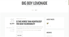 Desktop Screenshot of bigboylemonade.com